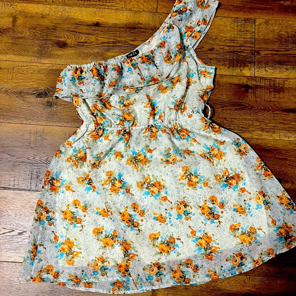 Rue 21 one shoulder dress